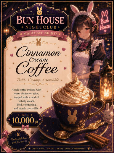 Rum, sugared rim, and a sugar bunny. Item: Craftsmans Syrup Price: 10,000G